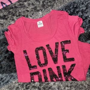 Pink Victoria secret t-shirt ...medium
